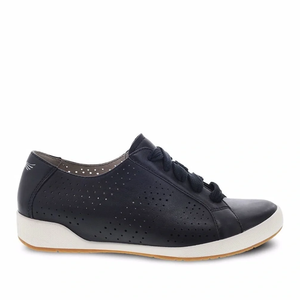 Dansko Orli Nappa Leather Sneakers - Black - Size 40/US10
